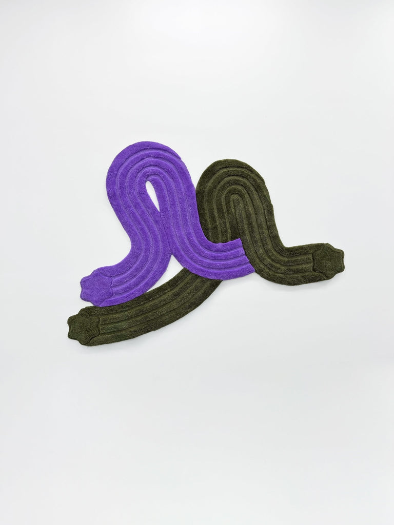 Entwine Rug Green + Purple - Form&Seek